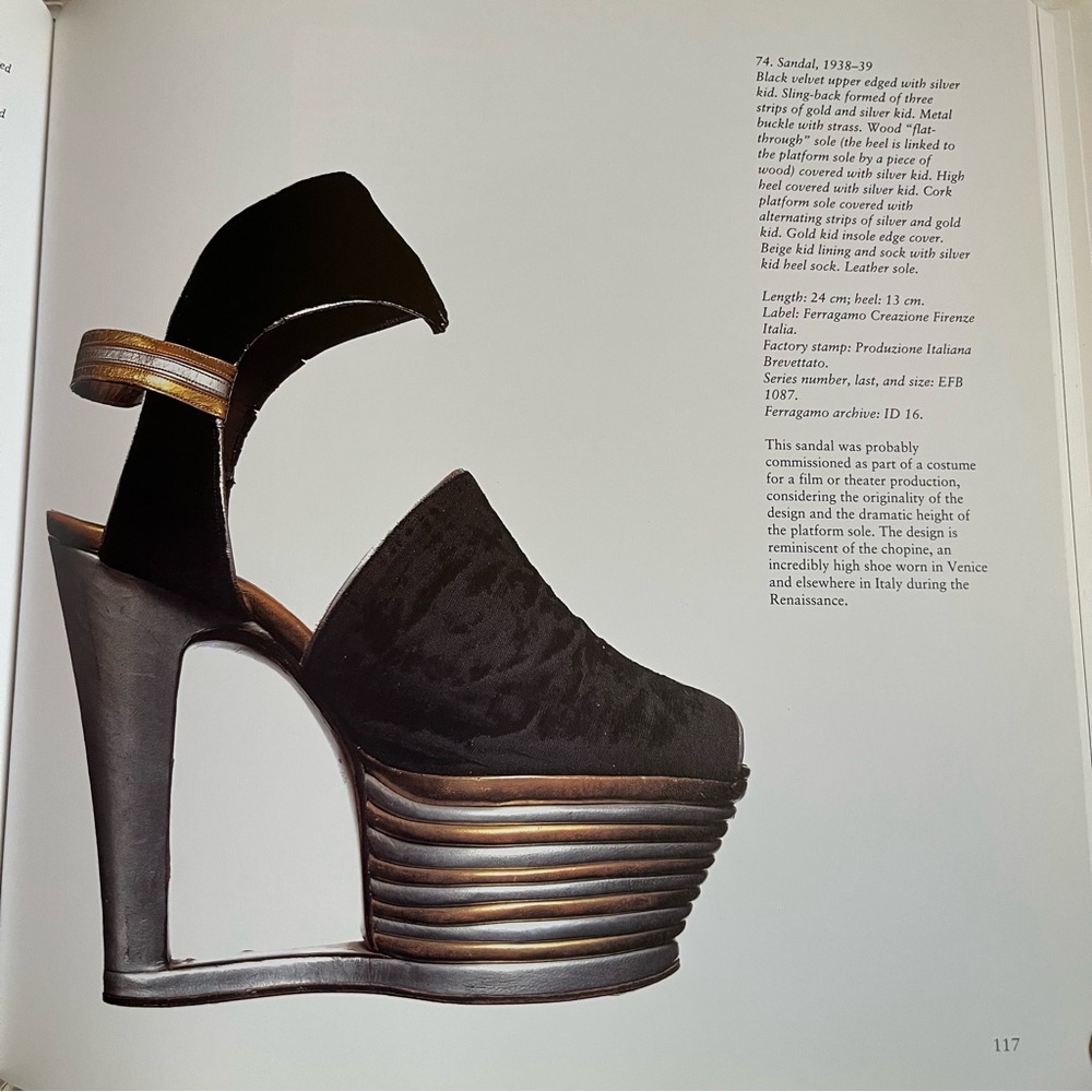 SALVATORE FERRAGAMO: THE ART OF THE SHOE (1898-1960) • RIZZOLI • 1992 HARDCOVER - Picture 8 of 16